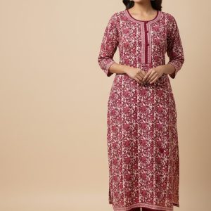 Jessica Pure Cotton Nighty - Maroon